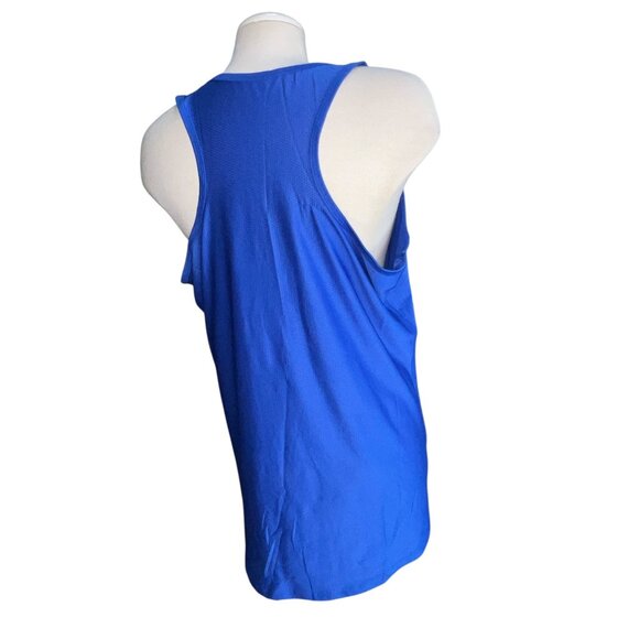 Danskin Now Semi Fitted Lightweight Racerback Active Tank Top Sz XL Royal Blue - Picture 2 of 9